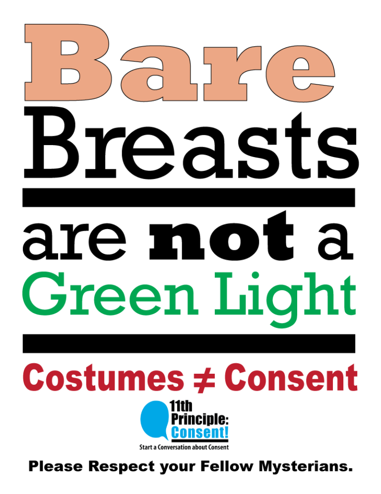 Costumes Are NOT Consent! - 11th Principle: Consent!